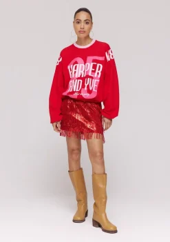 Sweaters|Truien>HARPER & YVE SWEATER Rood