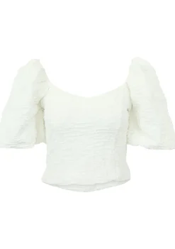 Blouses>HAUTE L'AMITIÉ BLOUSE Wit