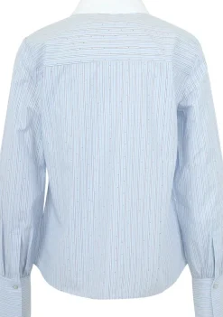 Blouses>H.V. POLO BLOUSE Blauw