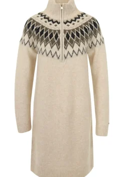 Jurken>H.V. POLO JURK Beige