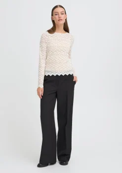 Shirts>ICHI SHIRT Beige