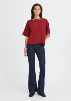 Truien>ICHI TRUI KORTE MOUW Rood