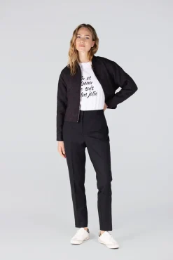 Blazers & Jasjes|Jassen>JANSEN AMSTERDAM BOMBERJACK Zwart