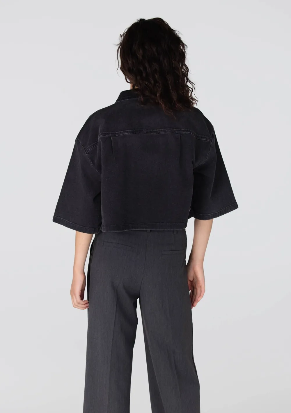 Blazers & Jasjes|Pakken & Co-Ords>JANSEN AMSTERDAM DENIMJACK Grijs