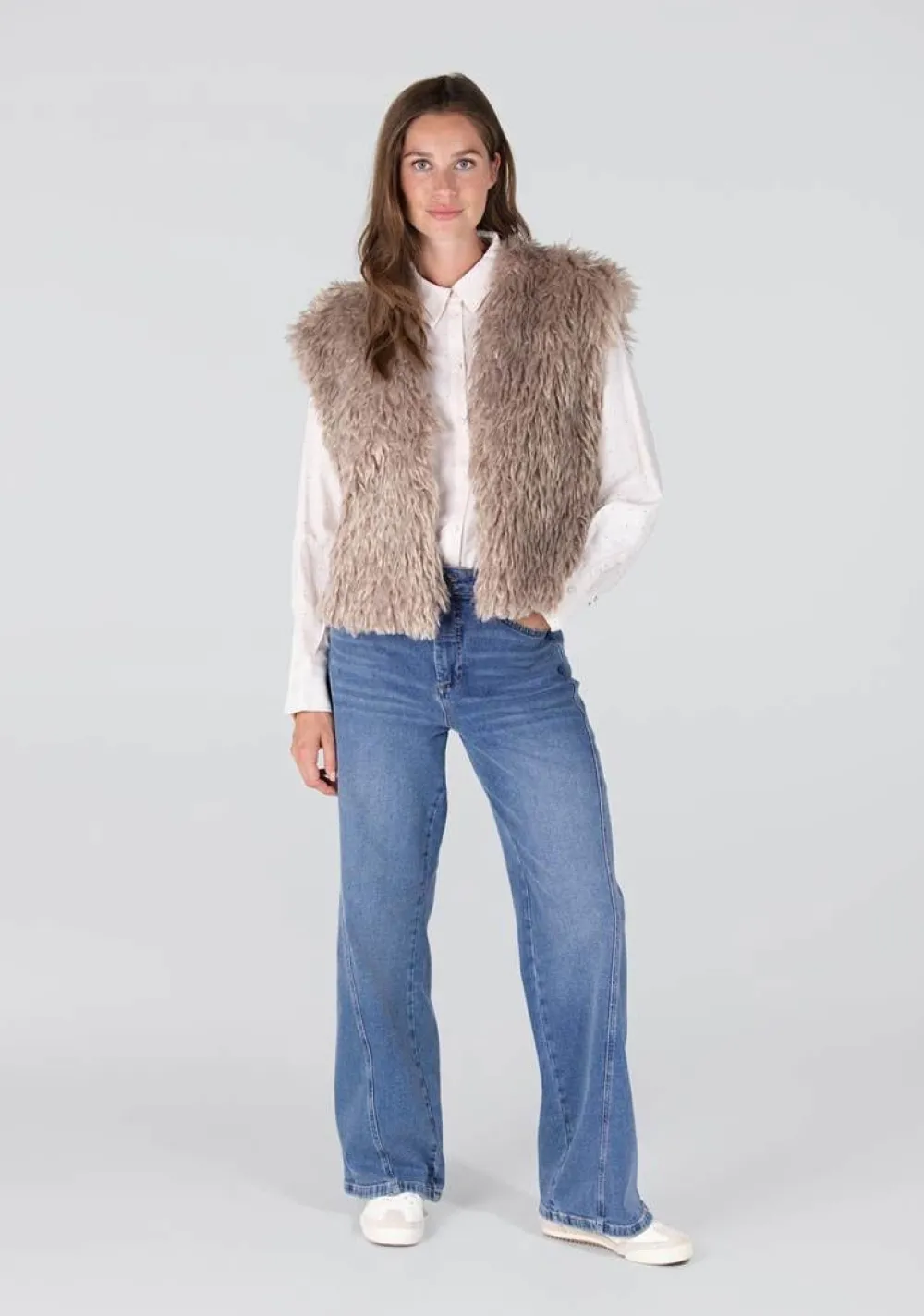 Gilets|Blazers & Jasjes>JANSEN AMSTERDAM GILET Beige