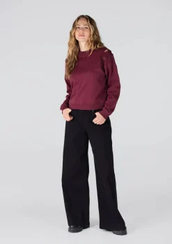 Truien|Sweaters>JANSEN AMSTERDAM SWEATER Rood