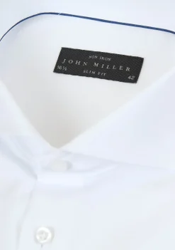 Overhemden>JOHN MILLER OVERHEMD Wit