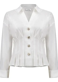 Gelegenheidskleding>JOSEPH RIBKOFF TOP Wit