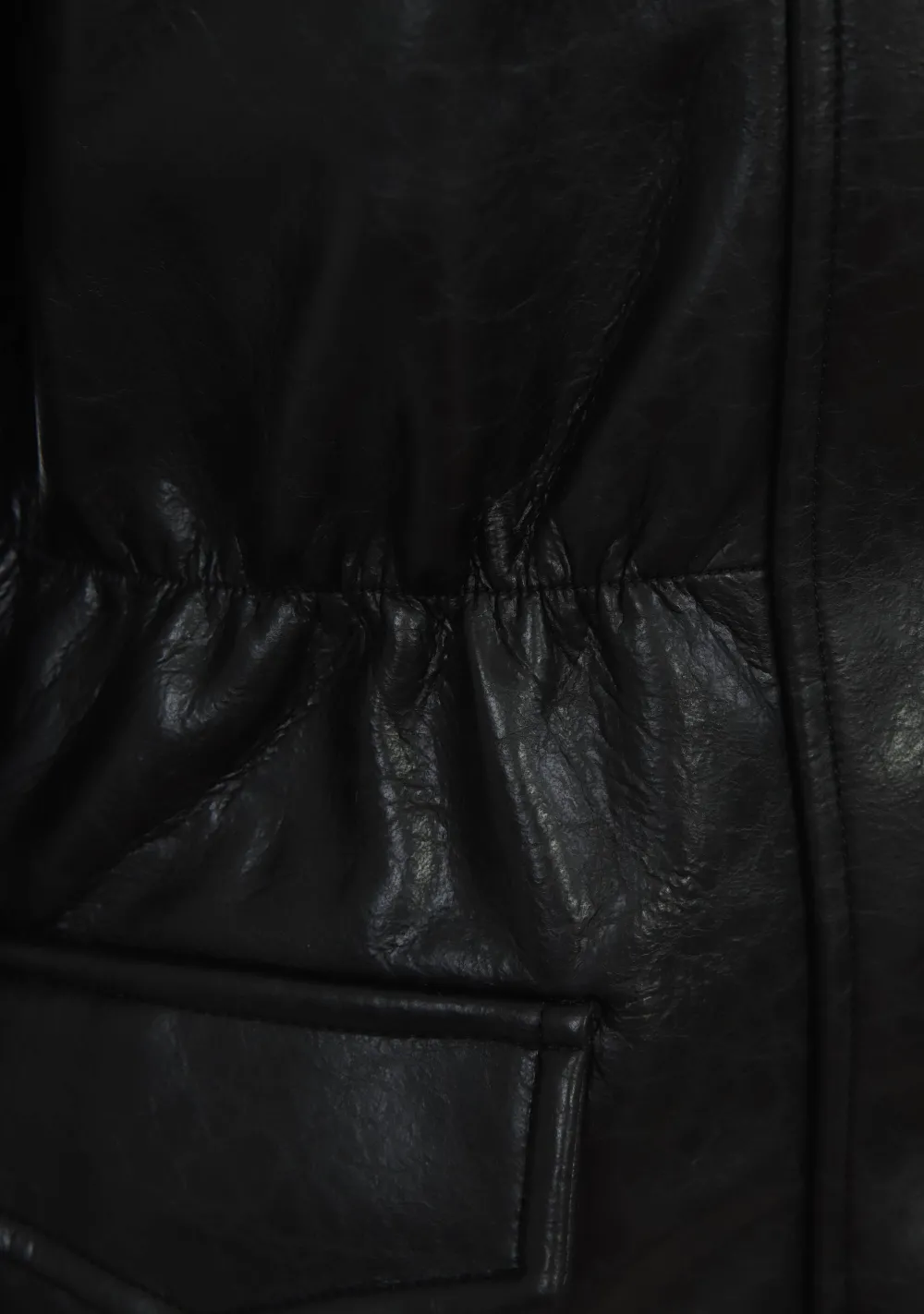 Jassen|Blazers & Jasjes>LAAGAM LEER/SUEDE JACK Zwart