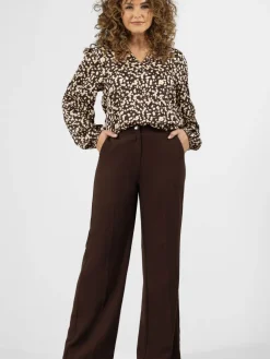 Blouses>LABEL DOT BLOUSE Bruin