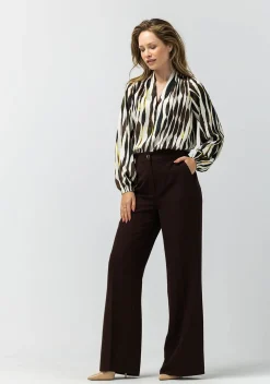 Blouses>LABEL DOT BLOUSE Bruin