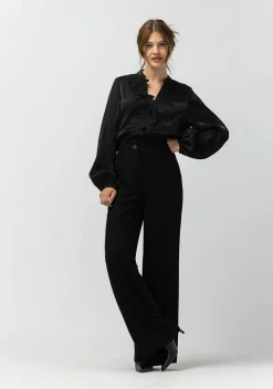 Blouses>LABEL DOT BLOUSE Zwart