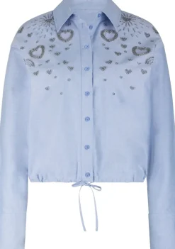 Blouses>LABEL DOT BLOUSE Blauw