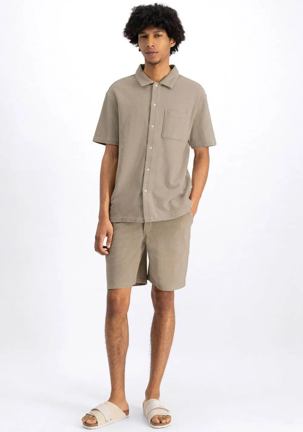 Overhemden>LAW OF THE SEA OVERHEMD Beige