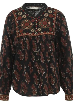 Blouses>MAISON HOTEL BLOUSE Zwart