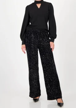 Truien|Sweaters>MONARI SWEATER Zwart