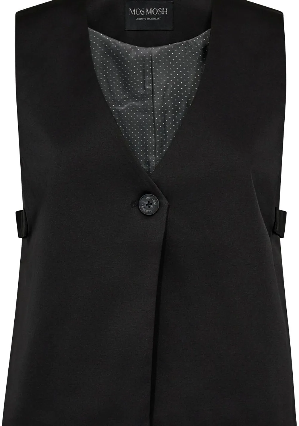 Gilets|Blazers & Jasjes>MOSMOSH GILET Zwart