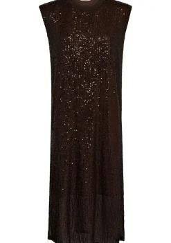 Jurken>MOSMOSH JURK Bruin