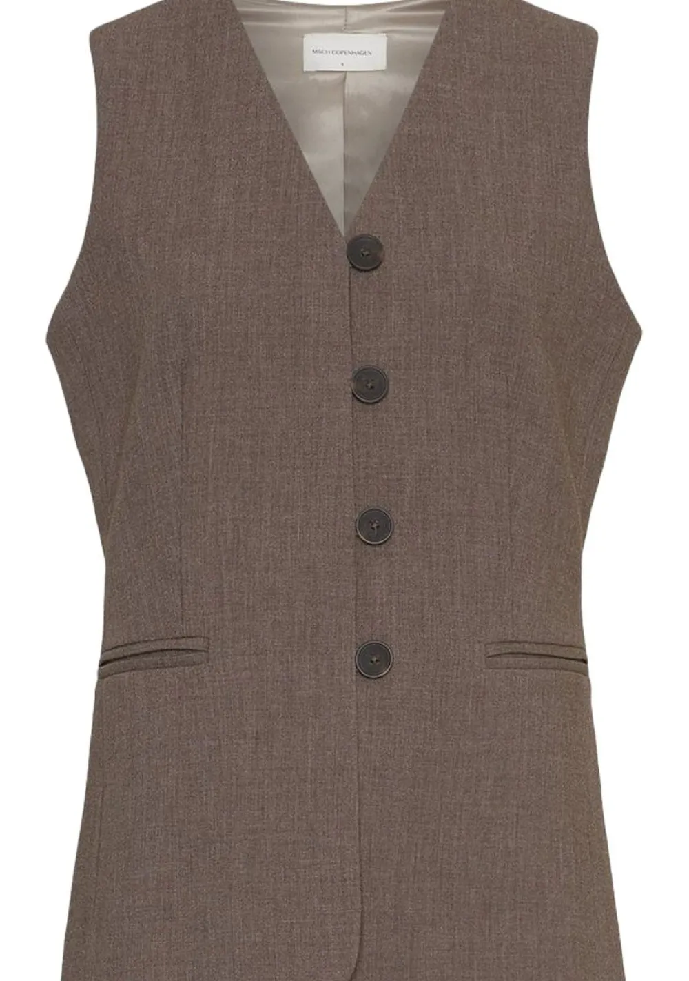 Gilets|Blazers & Jasjes>MSCH COPENHAGEN GILET Bruin