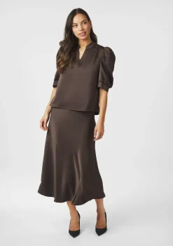 Blouses|Pakken & Co-Ords>NEO NOIR BLOUSE Bruin