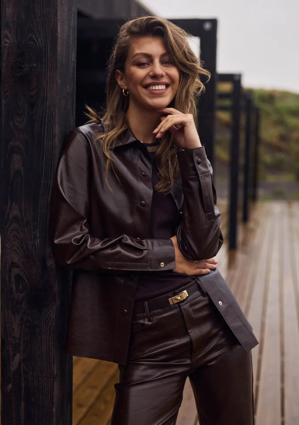 Pakken & Co-Ords|Blouses>NUKUS BLOUSE Bruin