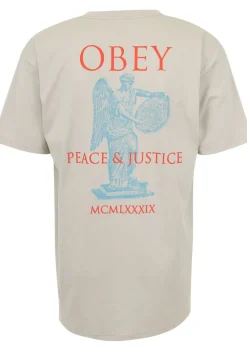 T-Shirts>OBEY TSHIRT Beige