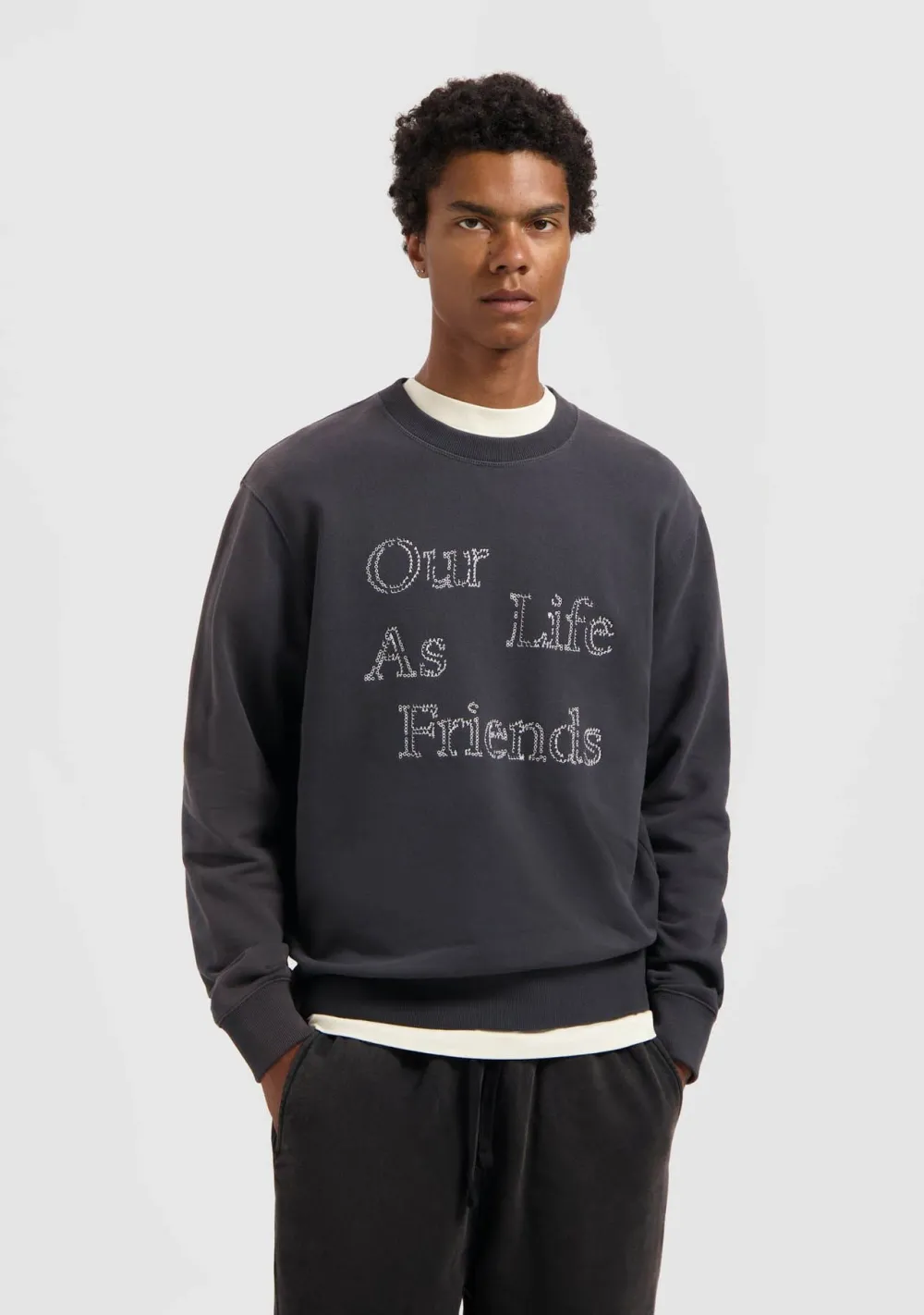 Truien>OLAF SWEATER Grijs