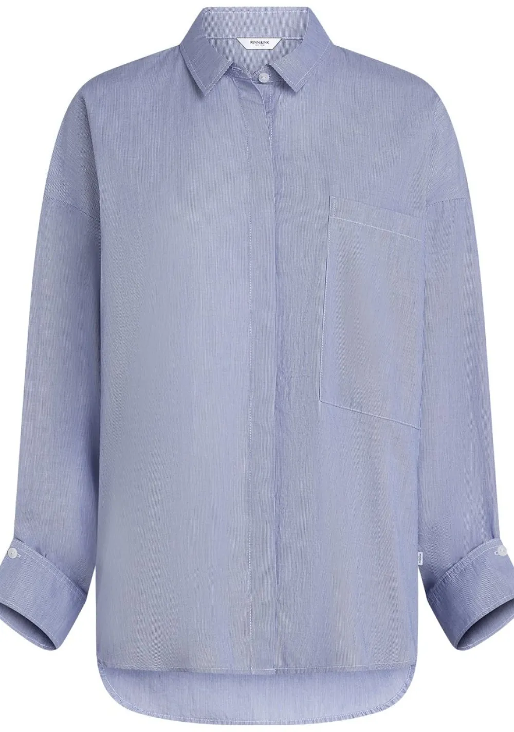 Blouses>PENN & INK BLOUSE Blauw