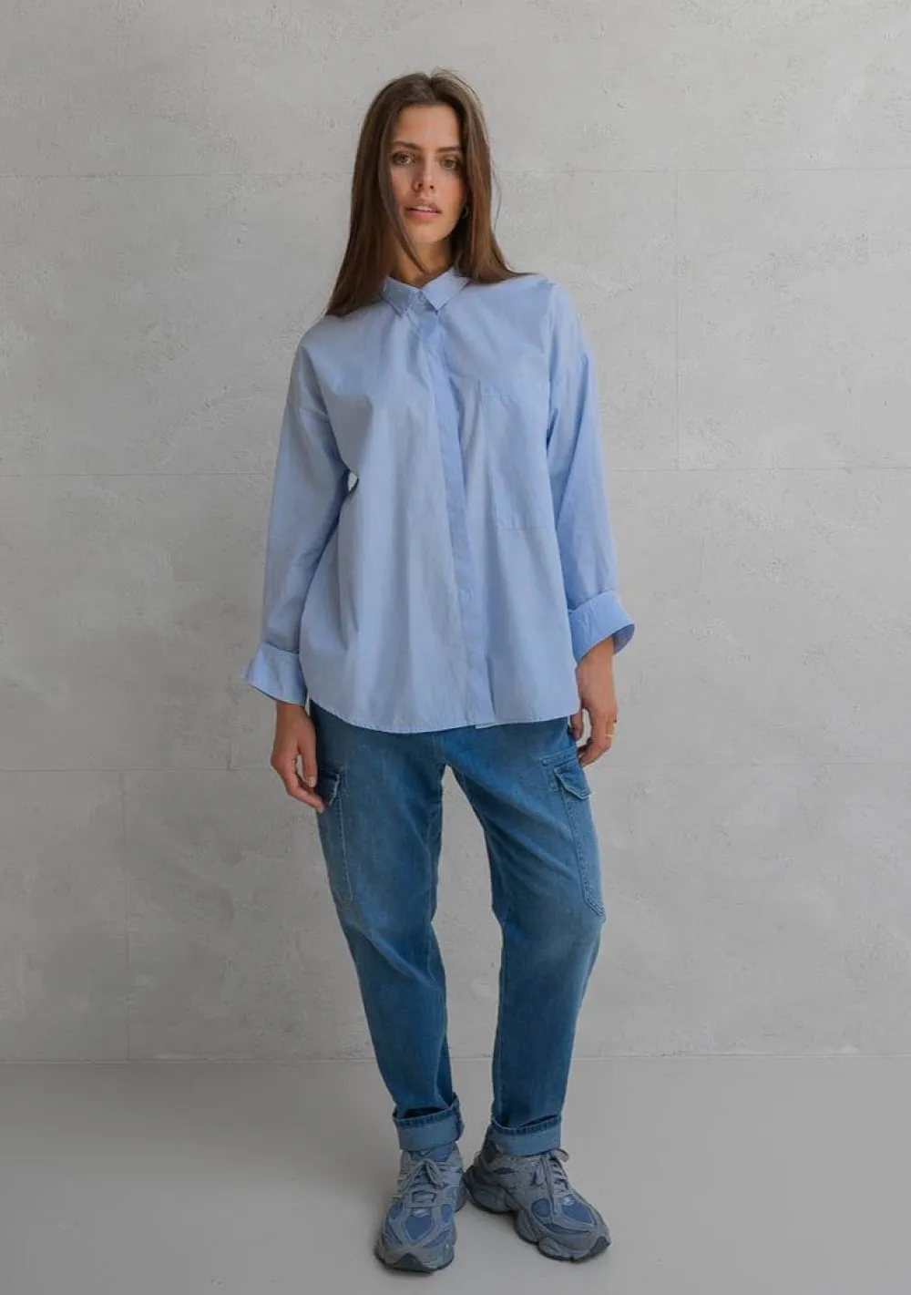 Blouses>PENN & INK BLOUSE Blauw