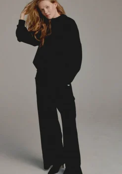 Truien|Sweaters>PENN & INK SWEATER Zwart