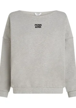 Sweaters|Truien>PENN & INK SWEATER Grijs