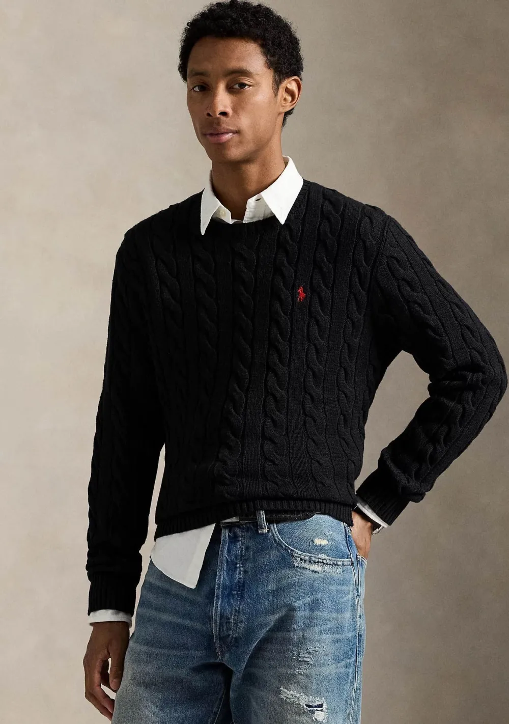 Truien>POLO RALPH LAUREN TRUI Zwart