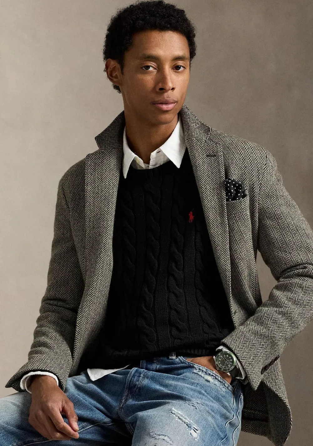 Truien>POLO RALPH LAUREN TRUI Zwart