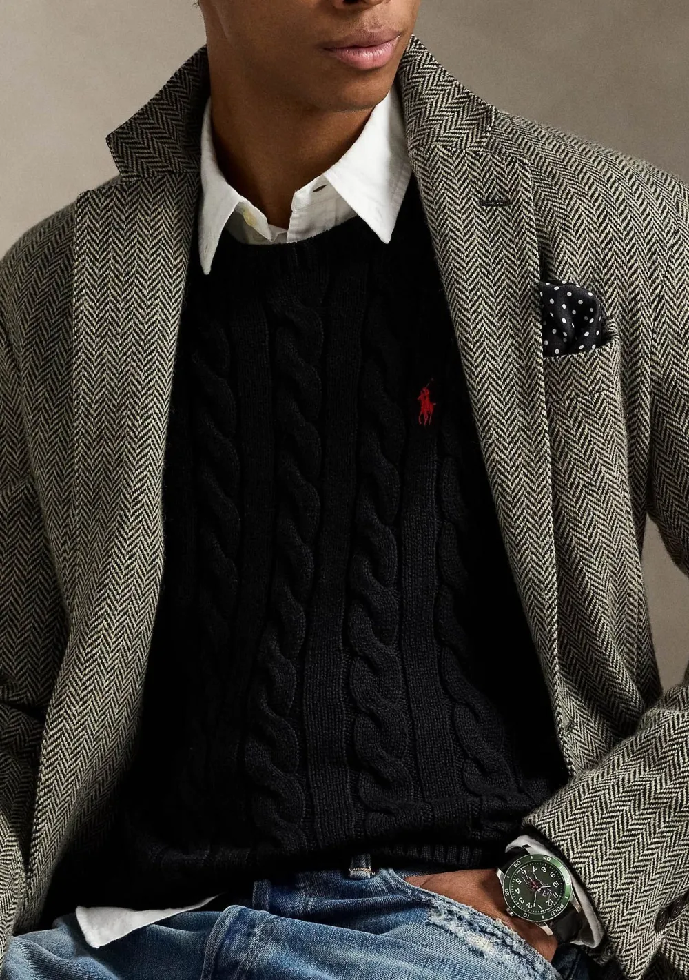 Truien>POLO RALPH LAUREN TRUI Zwart