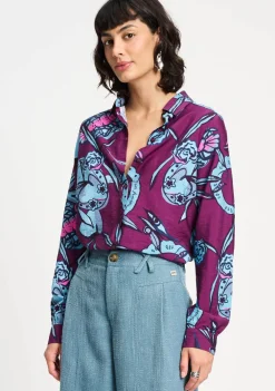 Blouses>POM AMSTERDAM BLOUSE Paars