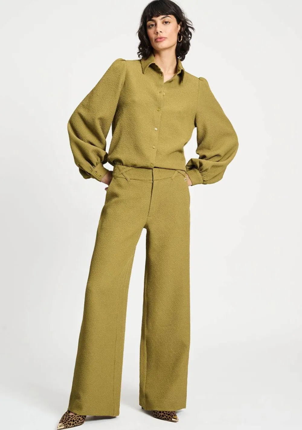 Pakken & Co-Ords|Blouses>POM AMSTERDAM BLOUSE Groen