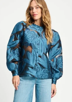 Blouses>POM AMSTERDAM BLOUSE Blauw