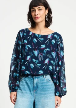 Blouses>POM AMSTERDAM BLOUSE Blauw