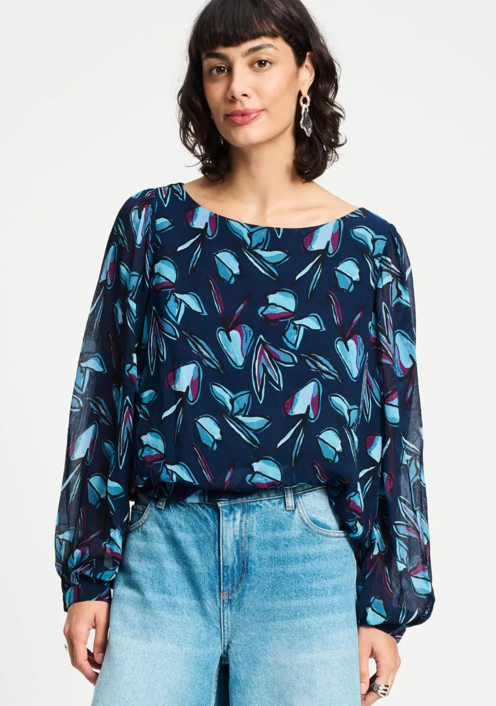 Blouses>POM AMSTERDAM BLOUSE Blauw
