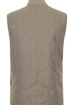Jassen|Bodywarmers>PROFUOMO BODYWARMER Beige