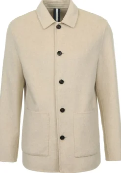 Overshirts>PROFUOMO OVERSHIRT Beige