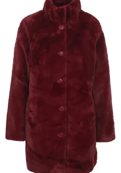 Winterjassen|Jassen>RINO EN PELLE MANTEL Paars