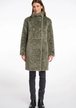 Winterjassen|Jassen>RINO EN PELLE MANTEL Groen