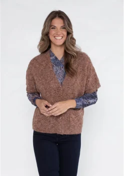 Vesten>ROBERTO SARTO VEST Bruin