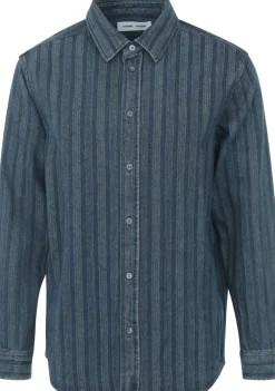 Overhemden>SAMSOE SAMSOE OVERHEMD Blauw