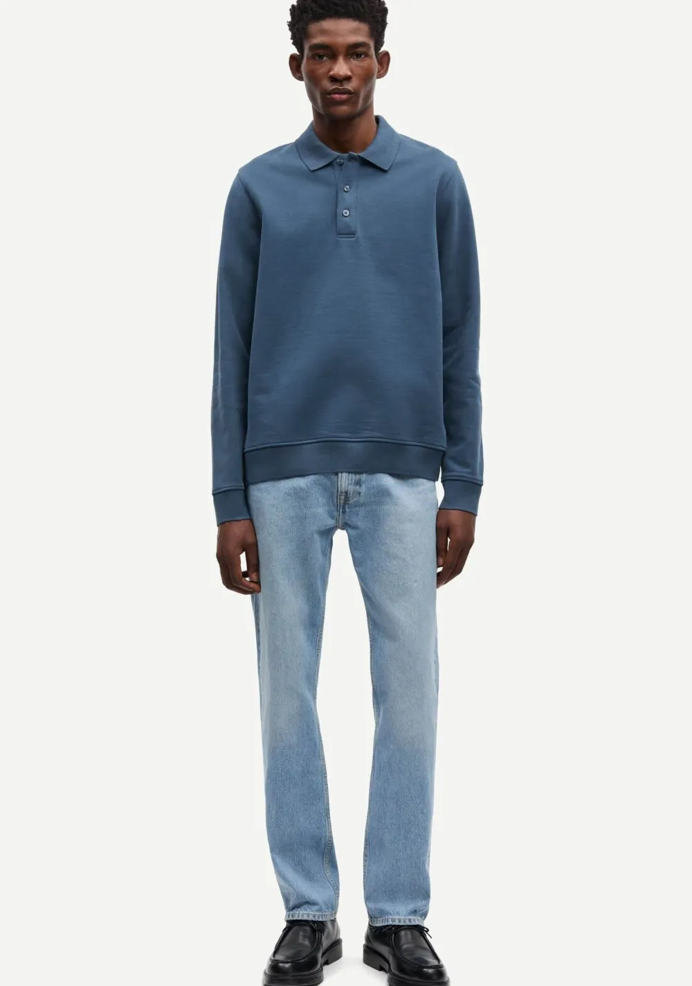 Polo's>SAMSOE SAMSOE POLO Blauw