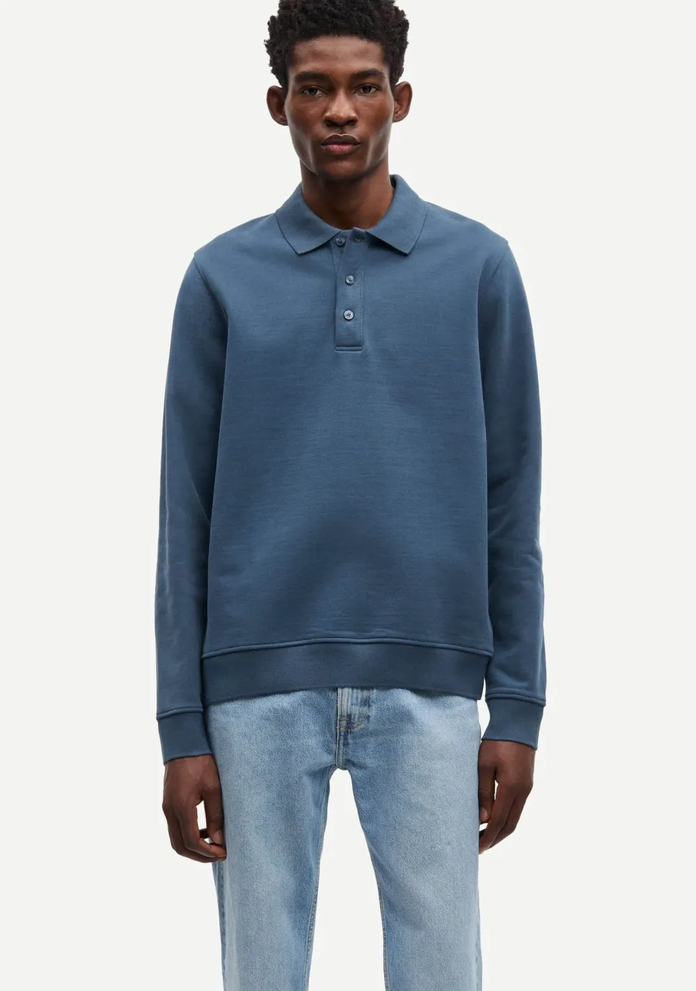 Polo's>SAMSOE SAMSOE POLO Blauw