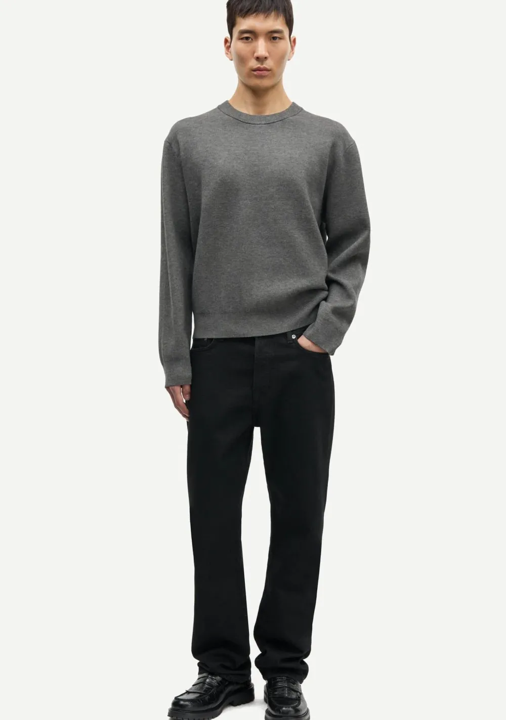 Truien>SAMSOE SAMSOE TRUI Grijs