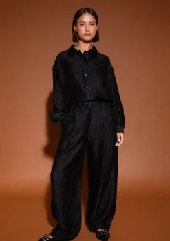 Blouses>STUDIO AMAYA BLOUSE Zwart