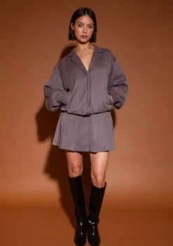 Blazers & Jasjes|Jassen>STUDIO AMAYA BOMBERJACK Grijs